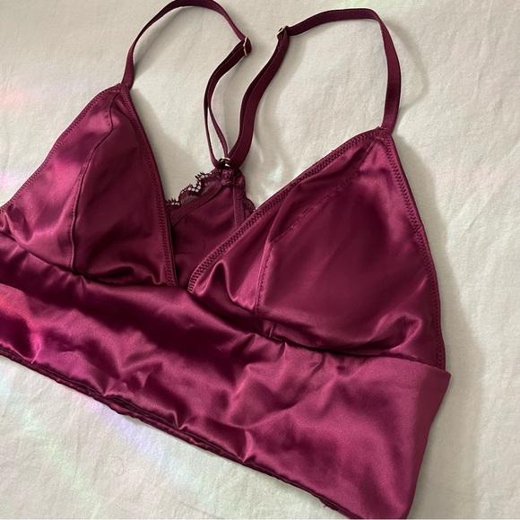 Victoria’s Secret Satin Triangle Longline Bralette - Picture 6 of 10